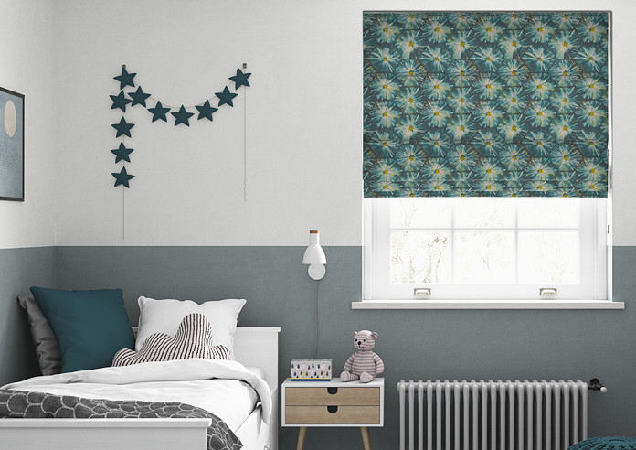 Honeycomb, Teal - Roman Blind - Image 3